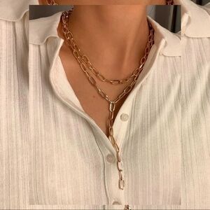 3/$30 💛 Layered Chain Lariat Necklace